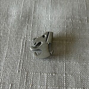 Vintage Silver Dog Shaped Brooch